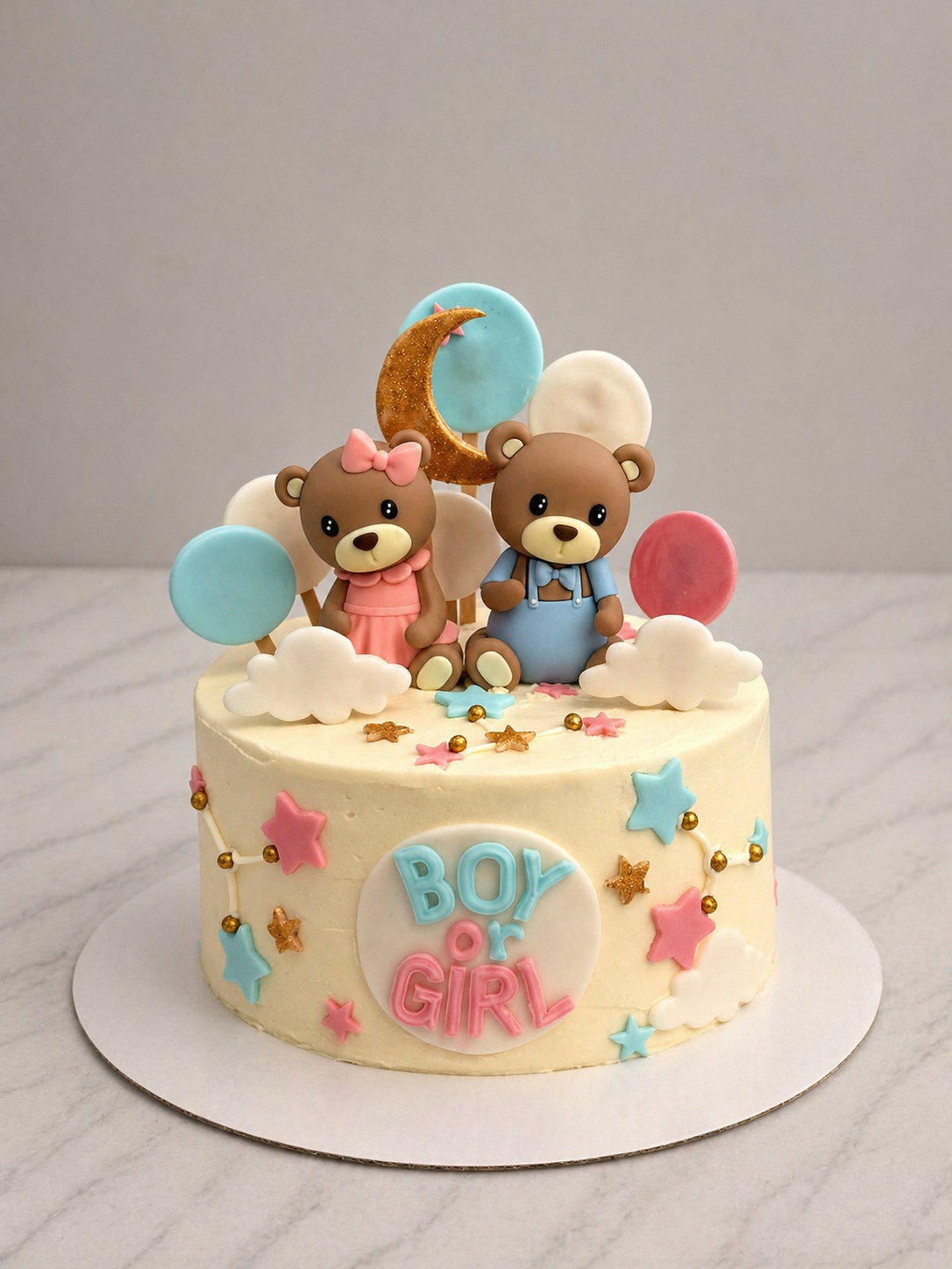 Gender Reveal Cake